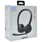 Fone de Ouvido Logitech H390 Stereo Com Fio Preto USB Fone de Ouvido Logitech H390 Stereo Com Fio Preto USB