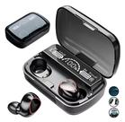 Fone De Ouvido M10 Bluetooth 5.3 Digital Indicador Newest Preto