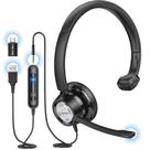 Fone de ouvido New bee H365 USB com microfone para computador PC