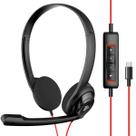 Fone de ouvido NUBWO USB C com microfone para laptop, telefone, PC
