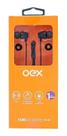 Fone de Ouvido OEX FN200 Preto e AZUL com Conexão P2