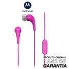 Fone De Ouvido Original Motorola Earbuds 2-S com Microfone Conexão P2 - Rosa Fone De Ouvido Original Motorola Earbuds 2-S com Microfone Conexão P2 - Rosa
