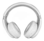 Fone De Ouvido Over-ear Sem Fio Megasonic B39 Branco Com Luz Led