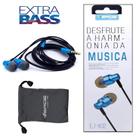 Fone De Ouvido P/ Celular Original Com Microfone Auxilia P2 Estéreo EJX01AZ / EJX02AZ AZUL