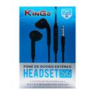 Fone de Ouvido P2 Kingo S6 Com Fio Estéreo Preto Fone de Ouvido P2 Kingo S6 Com Fio Estéreo Preto