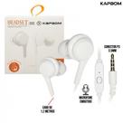 Fone de Ouvido P3 Estéreo Intra Auricular Cabo com Microfone