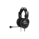 Fone de ouvido para computador Koss SB40 com microfone, preto/dourado