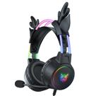 Fone de ouvido para jogos com som surround envolvente RGB encantador