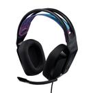 Fone de ouvido para jogos Logitech G G335 com fio com microfone Flip to Mute preto