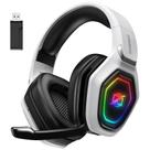 Fone de ouvido para jogos Ozeino 2,4 GHz sem fio para PC PS5 PS4 Switch