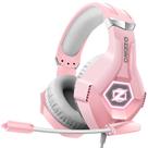 Fone de ouvido para jogos Ozeino para PC, PS4, PS5, Xbox com 7.1 Sound Pink