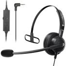Fone de ouvido para telefone Arama 2,5 mm com cancelamento de ruído de microfone