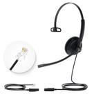 Fone de ouvido para telefone Yealink YHS34 Lite QD a RJ9 com fio para escritório
