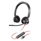 Fone de ouvido Plantronics Blackwire 3320 USB-A com fio de ouvido duplo Fone de ouvido Plantronics Blackwire 3320 USB-A com fio de ouvido duplo