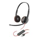 Fone de ouvido Plantronics Blackwire C3220 USB com controle em linha
