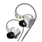 Fone de Ouvido Profissional Kz Zvx Silver sem Microfone Fone de Ouvido Profissional Kz Zvx Silver sem Microfone