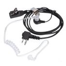 Fone de Ouvido Rádio Segurança Microfone Lapela PTT Tubo Acústico para Rádio Silicone EP450 DEP450