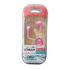 Fone de Ouvido rosa P2 3.5mm Cabo 1.1m 522 Xtrad
