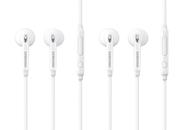 Fone de ouvido SAMSUNG OEM com fio de 3,5 mm com microfone para Galaxy