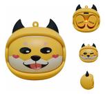 Fone De Ouvido Sem Fio Bluetooth Carinha Cachorro Gato Preto