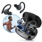 Fone de Ouvido Sem Fio Esportivo Bluetooth Gancho Compatível com Celulares iPhones e Android Fone de Ouvido Sem Fio Esportivo Bluetooth Gancho Compatível com Celulares iPhones e Android