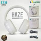 Fone de Ouvido Sem Fio FAM HAZE A070N Cancelamento de Ruídos Headphone Bluetooth 5.0 Bateria 60Horas Cor Branco