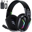 Fone de ouvido sem fio para jogos WESEARY para PC PS5 PS4 Switch Mac