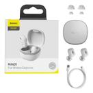 Fone De Ouvido Sem Fio Tws Baseus Encok Bowie Wm01 Cor Branco
