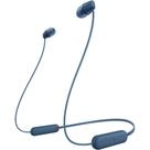 Fone de Ouvido Sony In-Ear WI-C100 - Azul Fone de Ouvido Sony In-Ear WI-C100 - Azul
