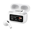 Fone de Ouvido Tela LCD Touch Bass Booster Branco Fosco Fone de Ouvido Tela LCD Touch Bass Booster Branco Fosco