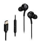 Fone De Ouvido Tipo C Com Microfone Para Smartphone Preto
