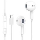 Fone de Ouvido Tipo C Compatível iPhone 15 16 Som de Qualidade Premium