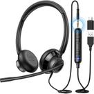 Fone de ouvido USB New bee H361 com microfone para PC e laptop