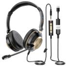 Fone de ouvido USB para computador Wantek WANTEK882K com microfone