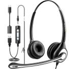 Fone de ouvido USB Wantek com microfone para PC, fones de ouvido para laptop