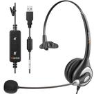Fone de ouvido USB Wantek UC600 Mono com microfone com cancelamento de ruído