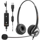 Fone de ouvido USB Wantek UC602 com cancelamento de ruído de microfone