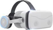 Fone de ouvido VR G15E com fones de ouvido para iPhone/Android - branco/preto