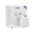 Fone de Ouvido Wireless i12 TWS Branco Fone de Ouvido Wireless i12 TWS Branco