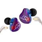 Fone de ouvido YINYOO Easy KZ ZST híbrido colorido 1BA+1DD HiFi