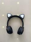 Fone De Ouvido ZW-028 Sem Fio Bluetooth Glowing Cat Rosa - Headset