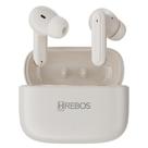 Fone foninho bluetooth sem fio Earbuds Wireless - DeepSound Modelo EB-401 COR:BEGE