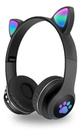 Fone Headset de Gatinho Bluetooth Orelha De Gato Luz Led - HEADSET