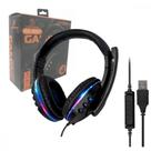 Fone Headset Gamer com Fio e Microfone Estéreo LED Ajustável Conexão USB Kapbom KA-9007 Fone Headset Gamer com Fio e Microfone Estéreo LED Ajustável Conexão USB Kapbom KA-9007