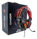Fone Headset Gamer Com Microfone Fone Ouvido Led Rgb Cor Preto