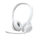 Fone headset logitech h390 usb branco 981-001285