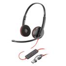 Fone headset office hp poly blackwire c3225 usb-a/usb-c preto 8x229a6 Fone headset office hp poly blackwire c3225 usb-a/usb-c preto 8x229a6
