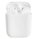Fone Intra Auricular i12 Branco Bluetooth Sem Fios com Case
