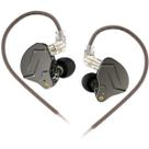 Fone KZ ZSN Pro Cinza Sem Microfone In Ear Retorno Palco 1BA+1DD 3.5mm Monitor Profissional Híbrido