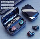 Fone ne Ouvido Bluetooth TWS M10 - Função PowerBank Resistente a Água
